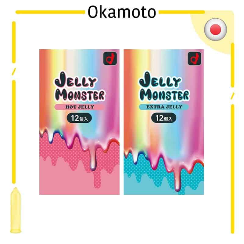 岡本 Okamoto Jelly Monster 果凍怪獸安全套 (熱感型) / 33mm / 12片裝