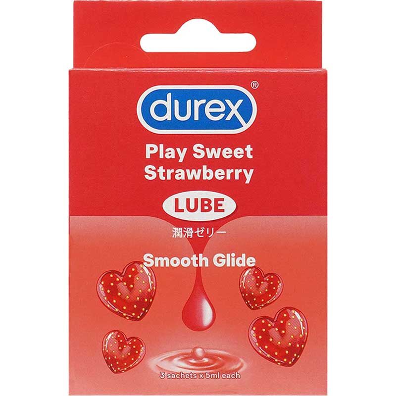 Durex Play|草莓味水性潤滑劑|5ml×3