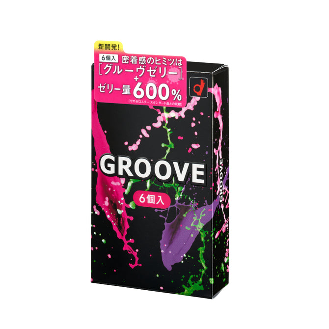 岡本 Okamoto GROOVE 雙潤滑貼合安全套 / 33mm / 6片裝