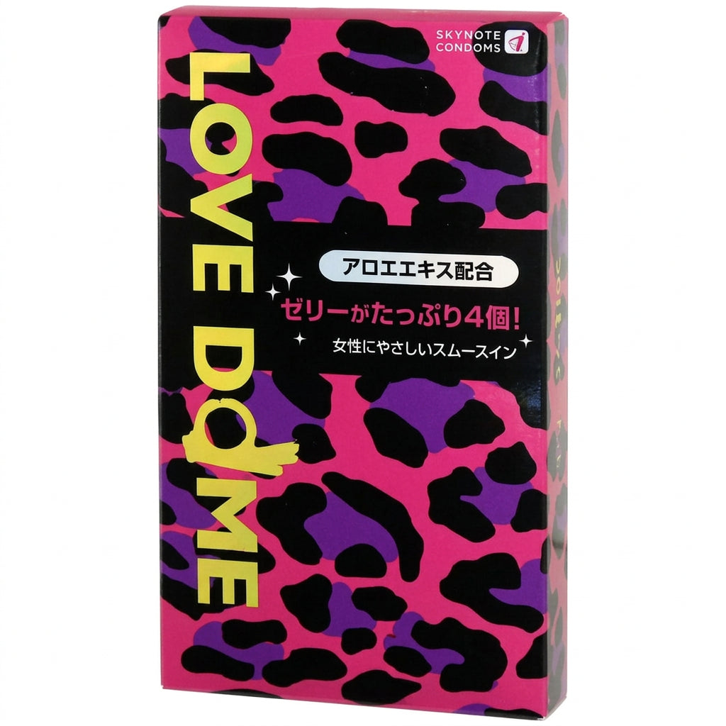 岡本 Okamoto Love Dome 豹紋安全套 (蘆薈加強潤滑型) / 12片裝