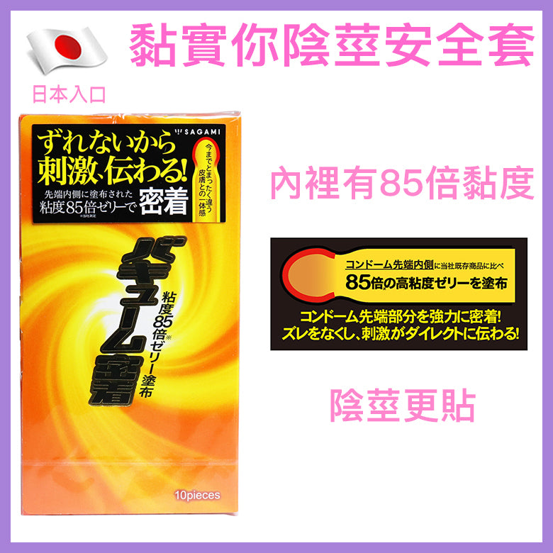 相模 Sagami 貼實安全套 Vacuum Tight Fit / 33mm / 10片裝