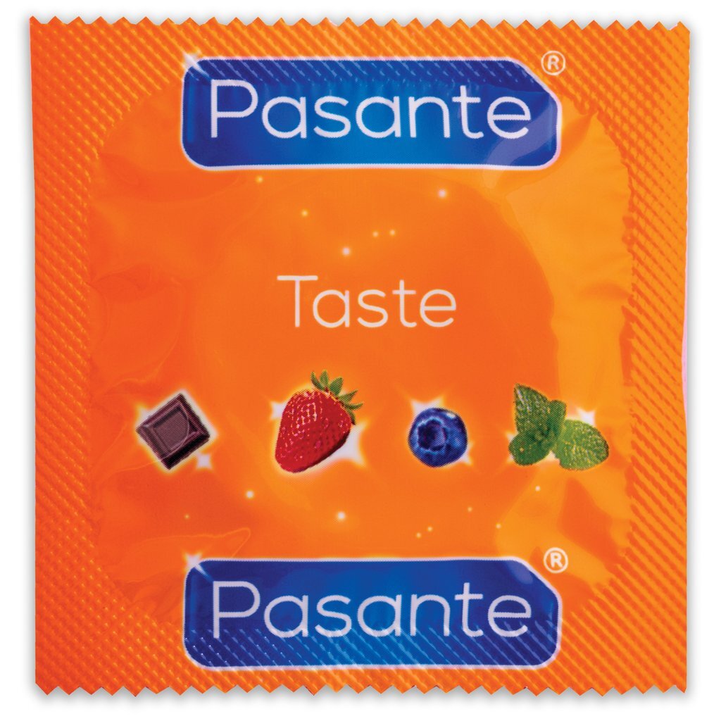 Pasante Taste 雜錦香味乳膠安全套|34mm|12片
