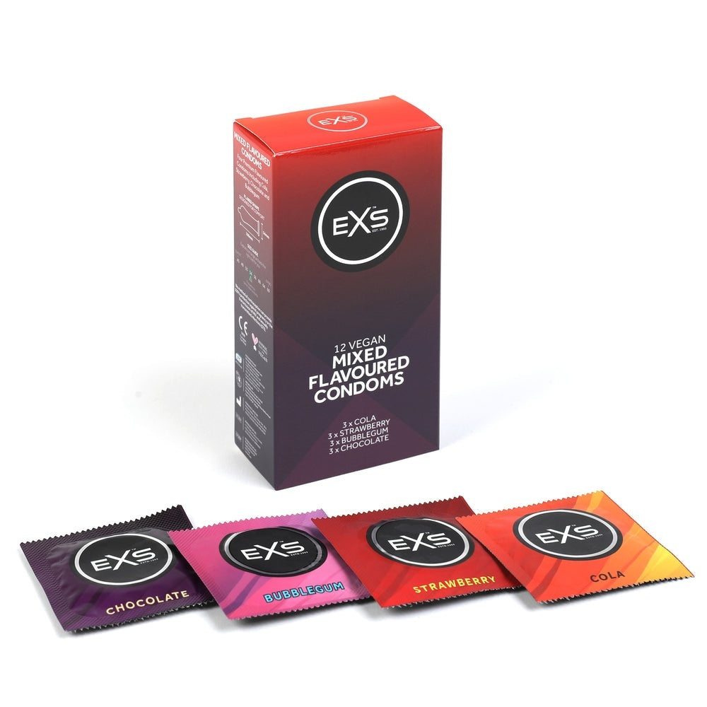 EXS 混合香味乳膠安全套 / 54mm / 12片裝