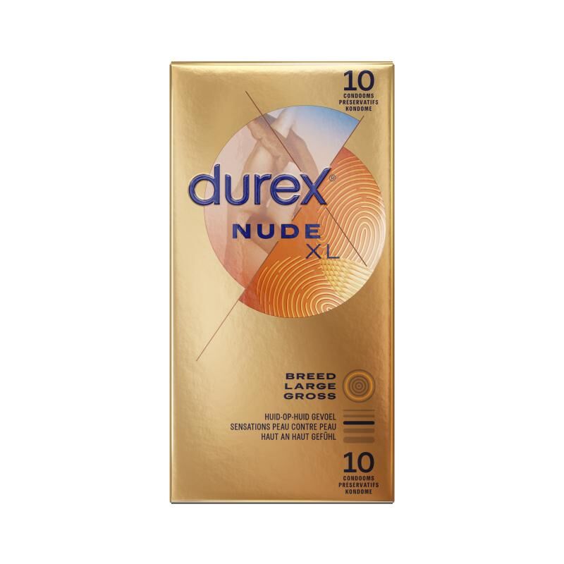 杜蕾斯 Durex Nude XL 大碼超薄裝安全套 / 36.3mm / 10片裝