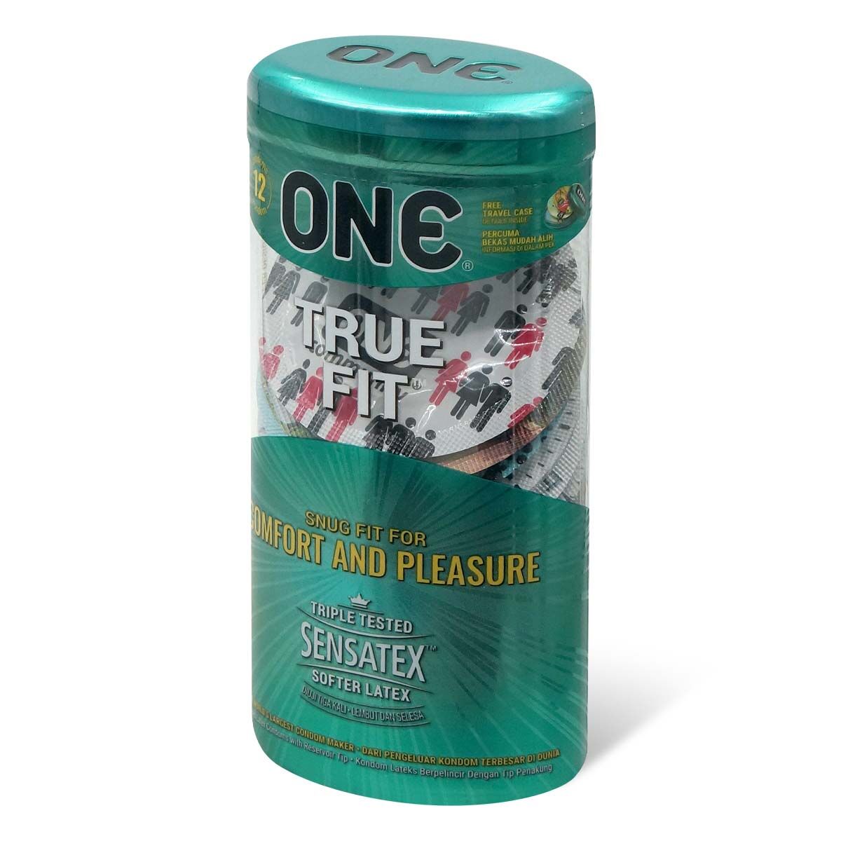 ONE True Fit 真緊貼窄身乳膠安全套|32mm|12片