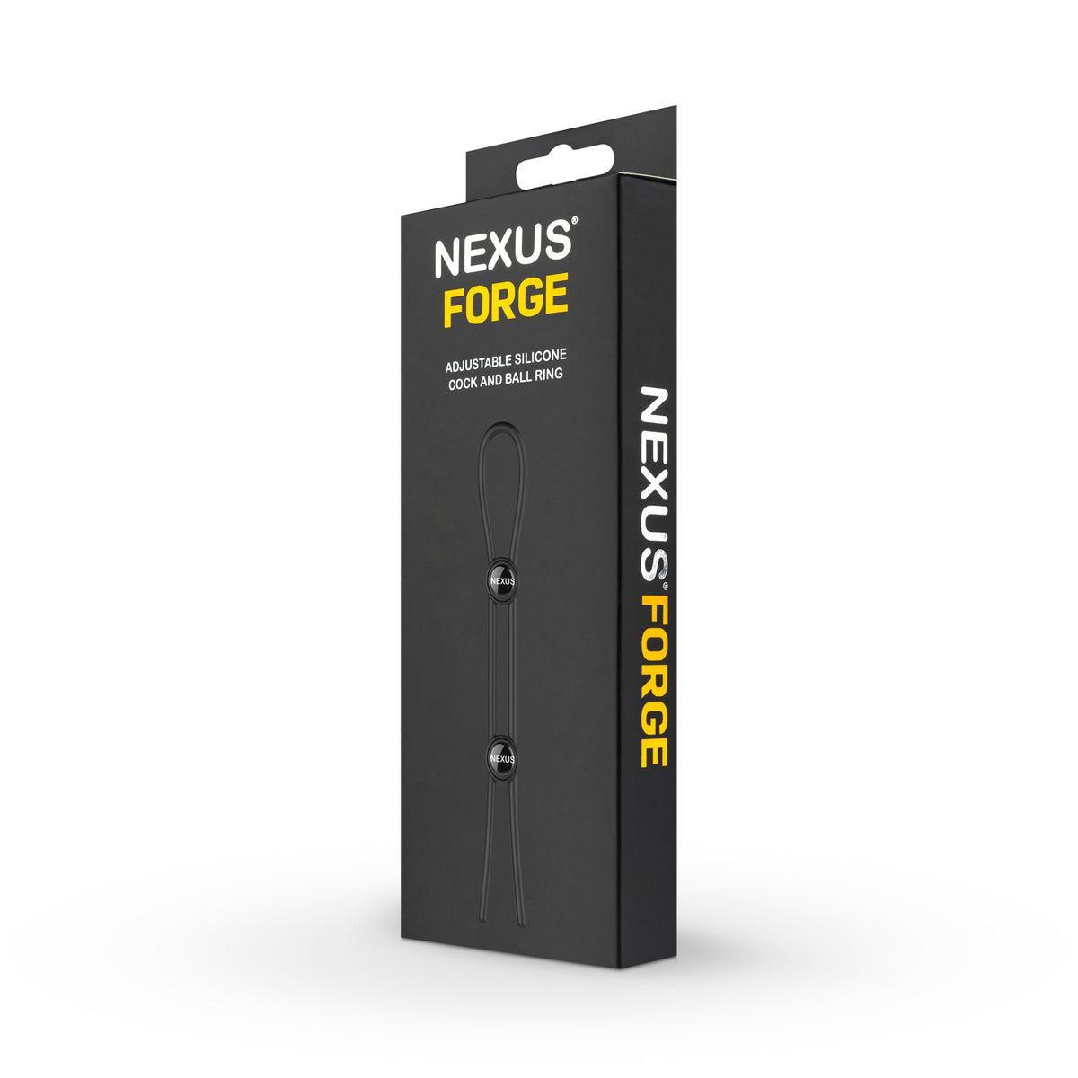 Nexus|Forge Double 可調節雙圈矽膠鎖精環|黑色