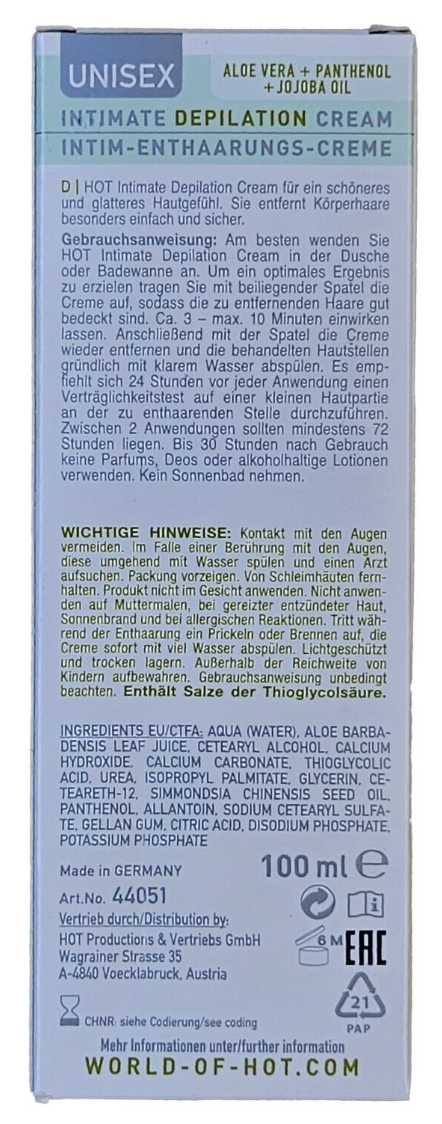 HOT|觸感柔軟私密脫毛膏(男女適用)- 100ml