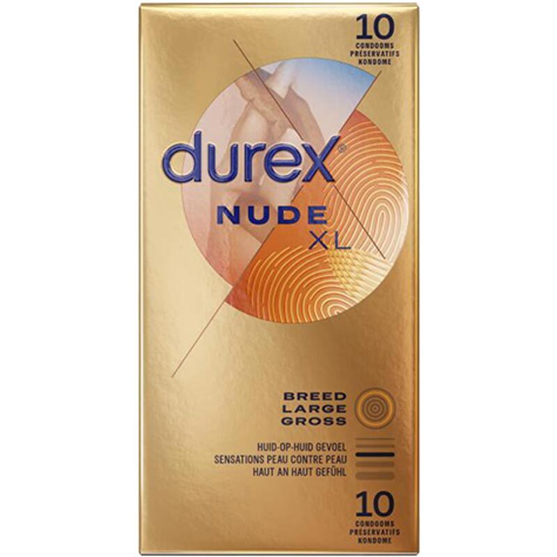 杜蕾斯 Durex Nude XL 大碼超薄裝安全套 / 36.3mm / 10片裝