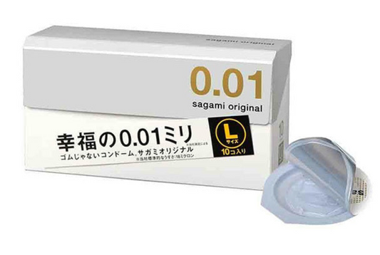 相模 Sagami Original 0.01mm XL 超透薄加大碼安全套 / 38mm / 10片裝