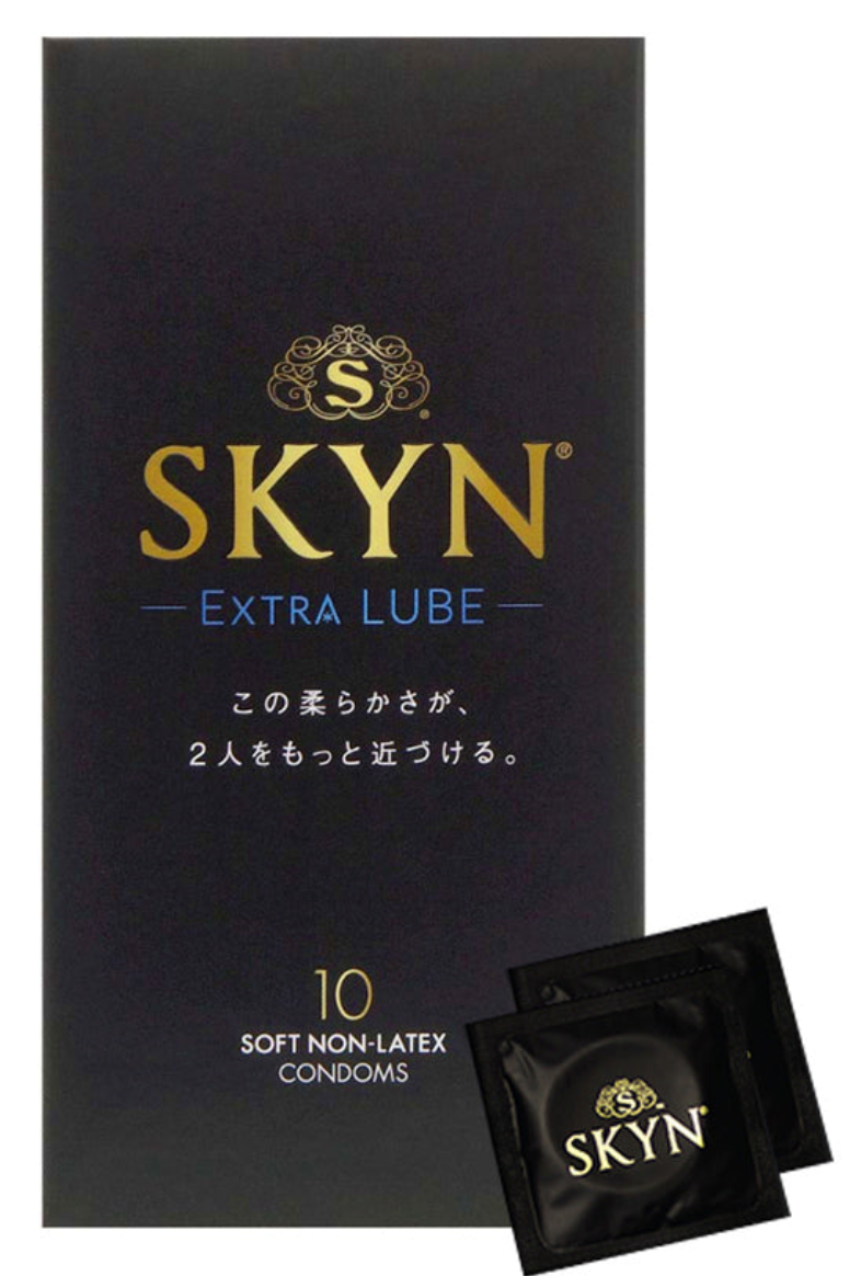 SKYN Extra Lube Plus 增量潤滑非乳膠安全套 / 34mm / 10片裝
