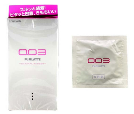 不二乳膠 Fuji Latex 纖薄 0.03mm 安全套 / 12片裝