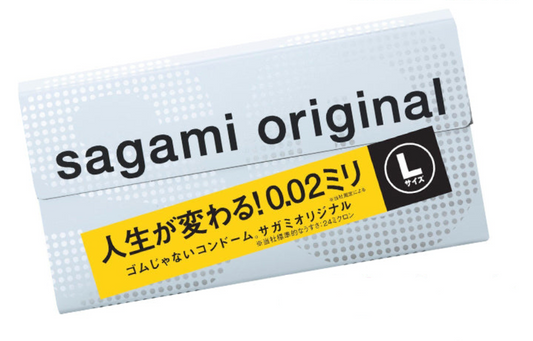 相模 Sagami Original 0.02mm L-Size 加大碼安全套 / 38mm / 10片裝