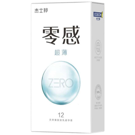 杰士邦 Jissbon ZERO 零感超薄安全套 / 33mm / 12片裝