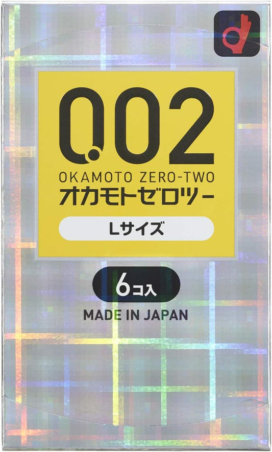 Okamoto Zero Two L 水潤 PU 安全套 / 直徑 38mm / 6片