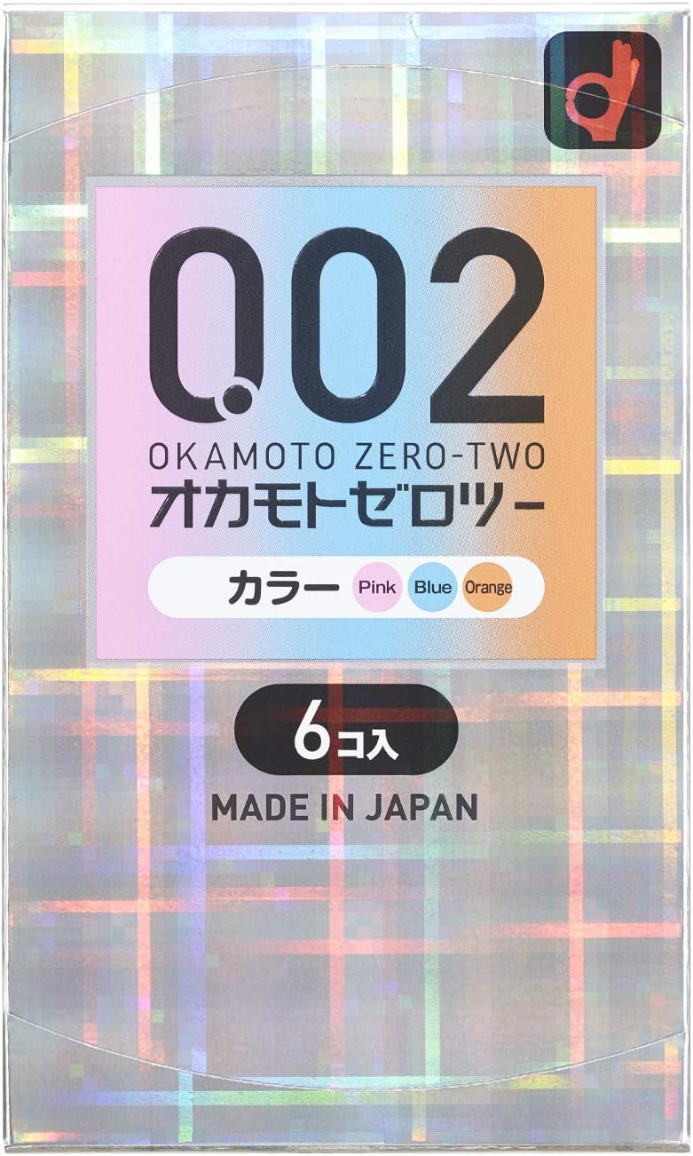 岡本 Okamoto 0.02mm 三色安全套 / 33mm / 6片