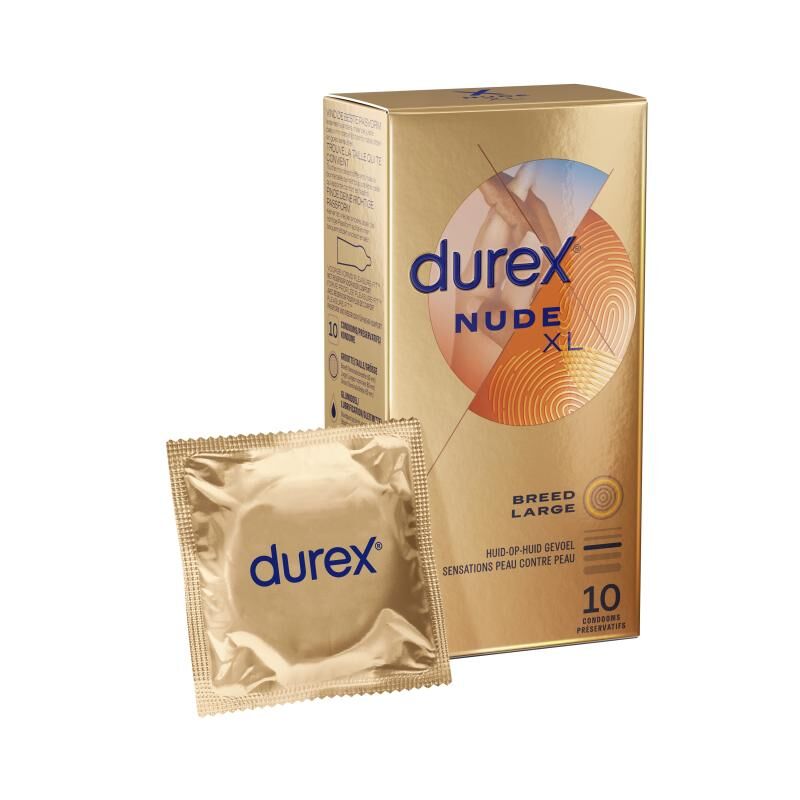 🇬🇧 Durex Nude XL 大碼安全套（38mm） - 10片