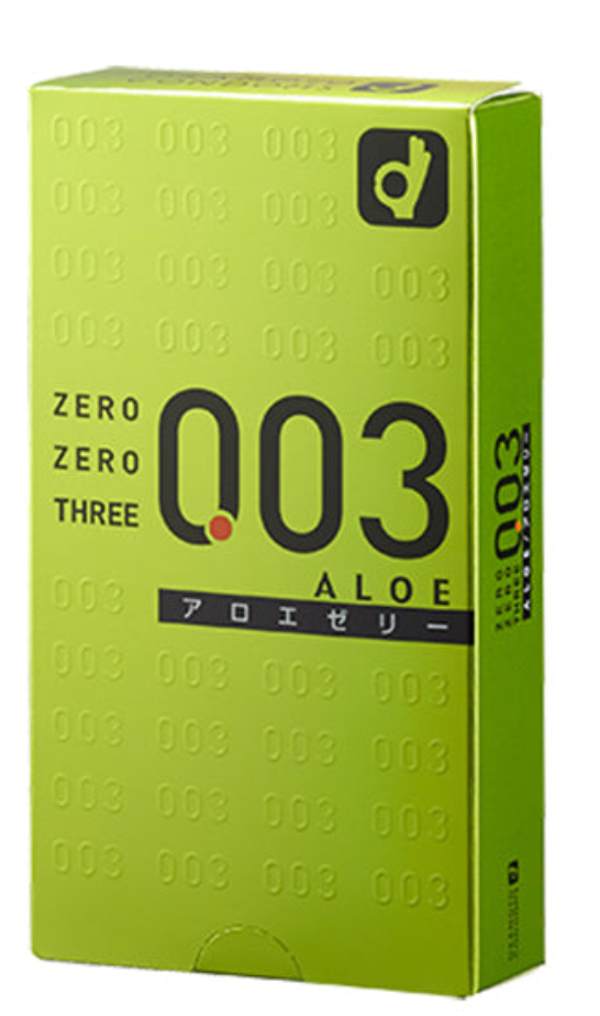 岡本 Okamoto 0.03mm 蘆薈極薄安全套 / 32mm / 10片裝