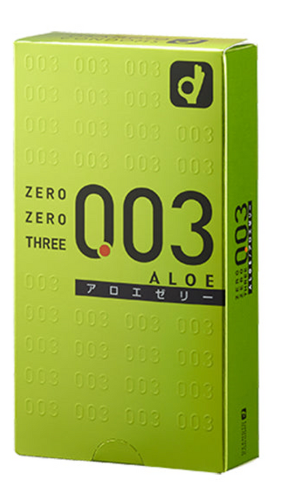 岡本 Okamoto 0.03mm 蘆薈極薄安全套 / 32mm / 10片裝