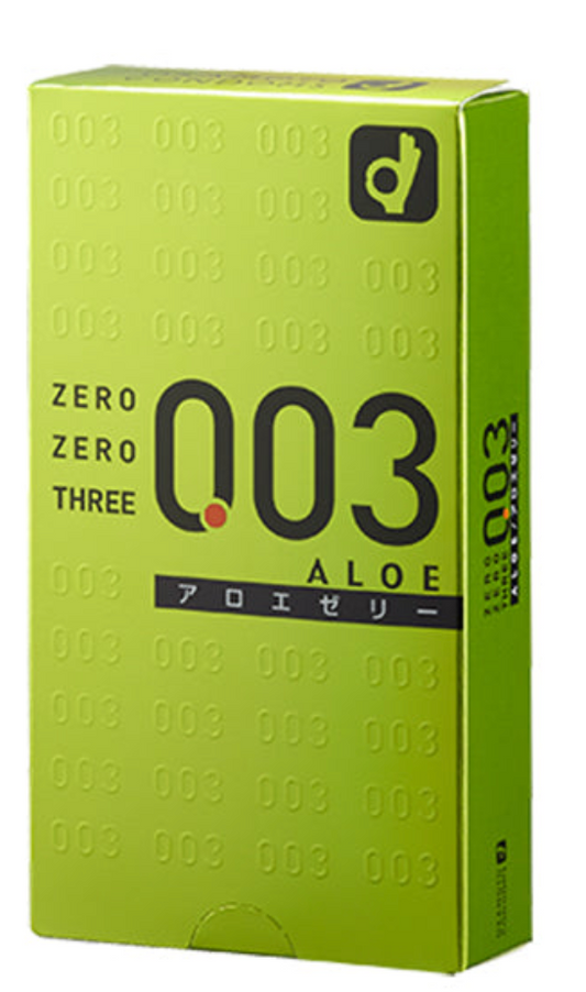 岡本 Okamoto 0.03mm 蘆薈極薄安全套 / 32mm / 10片裝