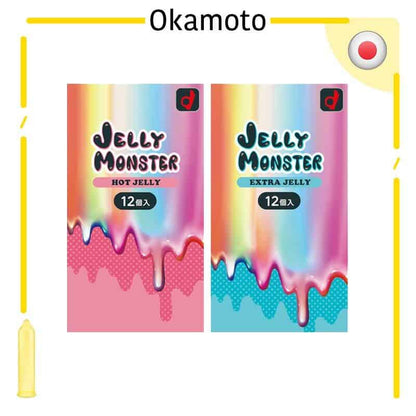 岡本 Okamoto Jelly Monster 果凍怪獸安全套 (熱感型) / 33mm / 12片裝