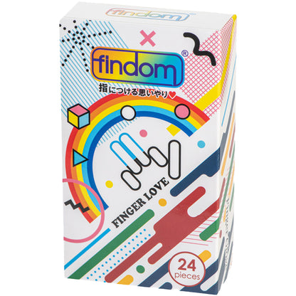 Findom フィンドム ｜ 手指專用彈性安全套 ｜ 24mm ｜ 24片裝