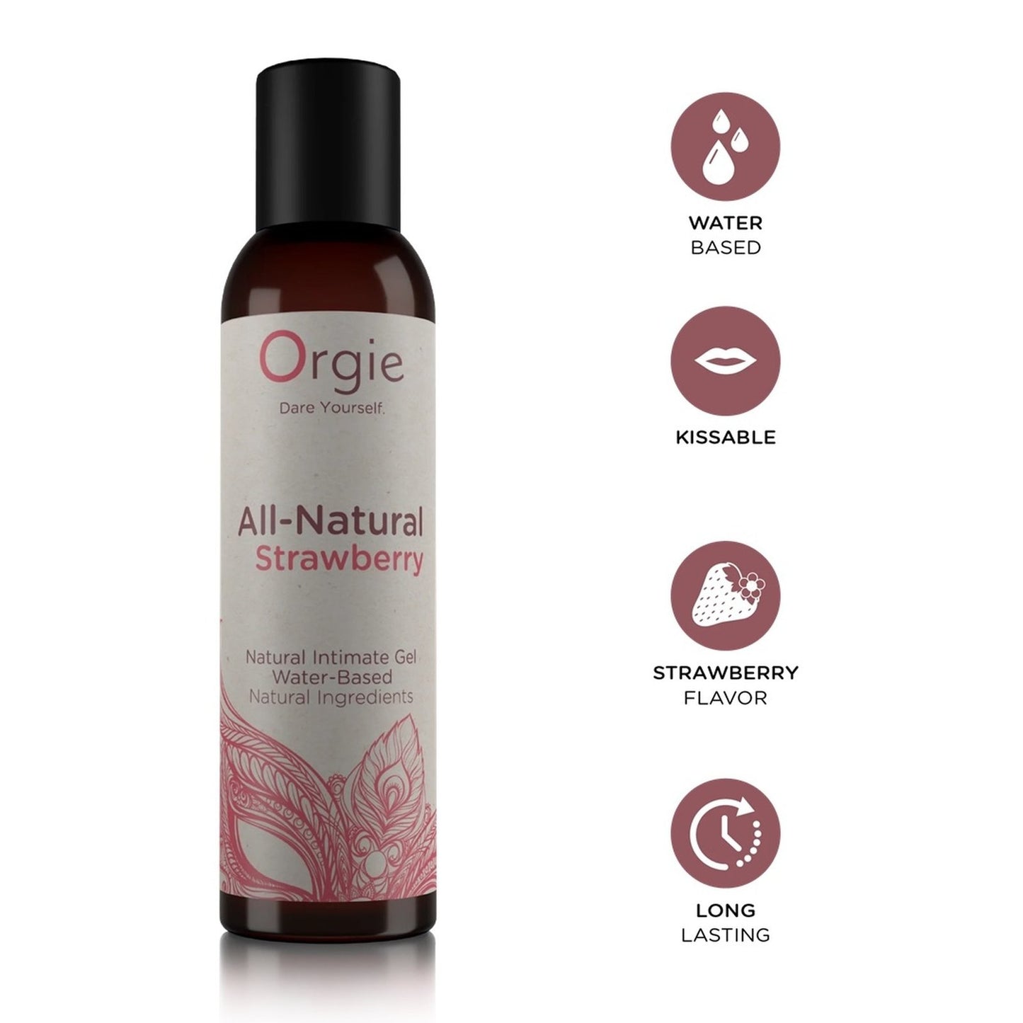 🇵🇹 Orgie All Natural Strawberry 草莓味超順滑長效潤滑劑 - 150ml