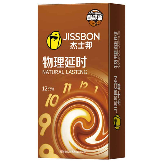 Jissbon 杰士邦 咖啡香物理延時安全套 / 52mm / 12片裝
