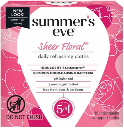 Summer's Eve｜敏感肌私密潔膚濕紙巾｜14片