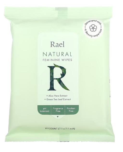 RAEL｜蘆薈茶花｜女性私密濕紙巾｜10片