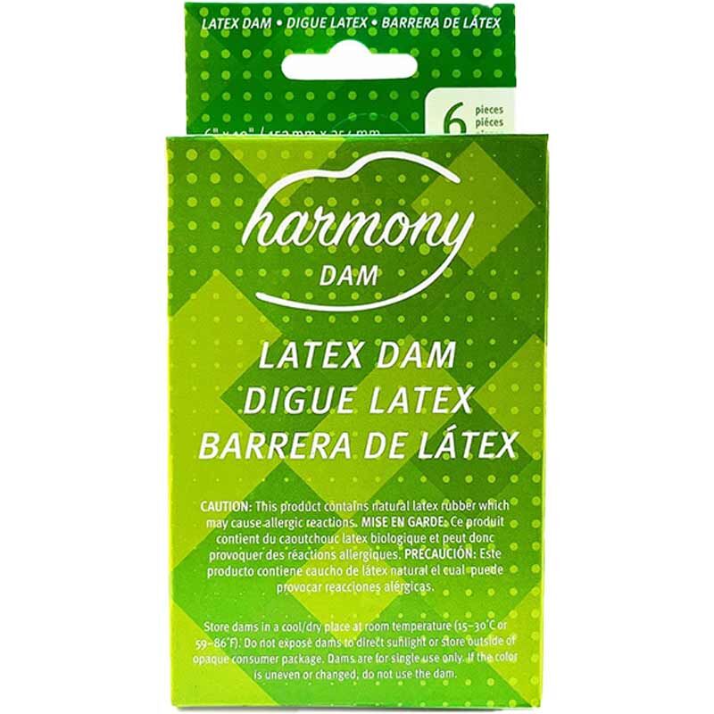 Harmony 超薄絲滑乳膠口交膜 / 6片裝