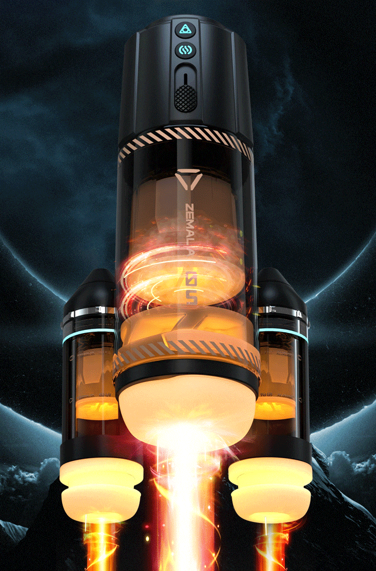 Svakom｜Zemalia時空戰艦｜加熱伸縮旋轉震動飛機杯