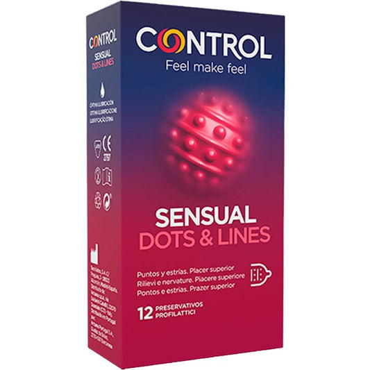 Control｜Sensual Dots & Lines｜安全套｜34mm｜12片