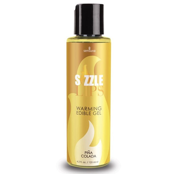 Sensuva｜Sizzle Lips 可食用發熱按摩油｜前戲調情｜125ml