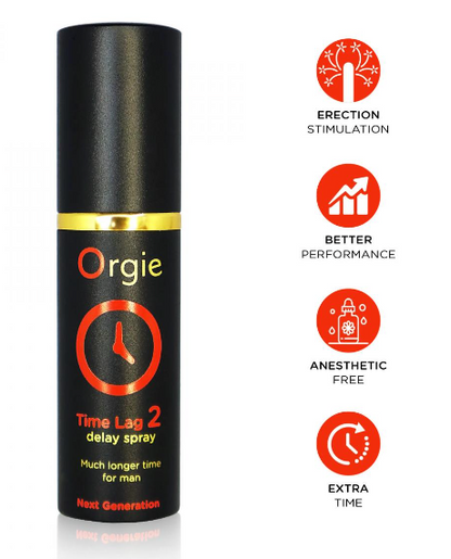 Orgie｜Time Lag 2 男士延時噴霧加強版｜植物配方不麻木｜10ml