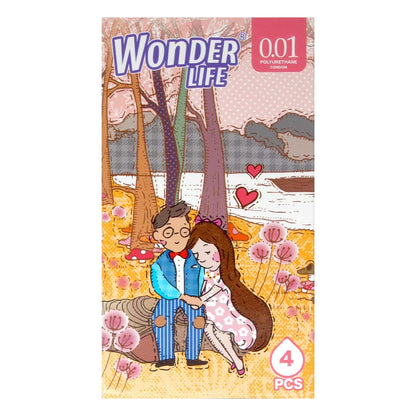Wonder Life 活色生香 0.01mm 超薄聚氨酯保險套｜34mm｜4片裝