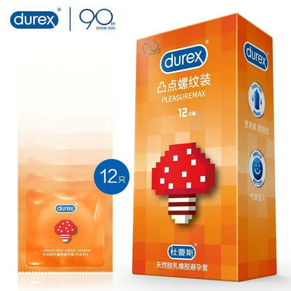 Durex Pleasure Max 凸點螺紋保險套｜33mm｜12片