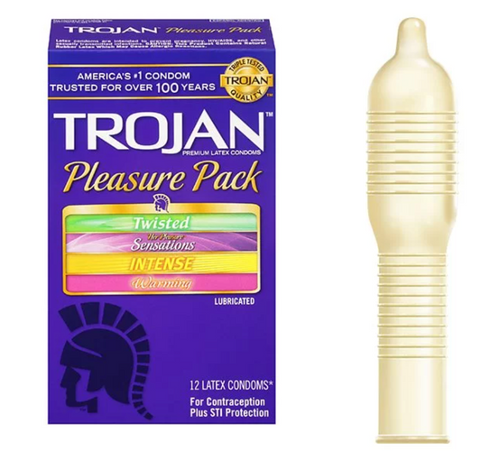 美國 戰神 Trojan Pleasure Pack 愉悅雜錦系列安全套 - 12片裝