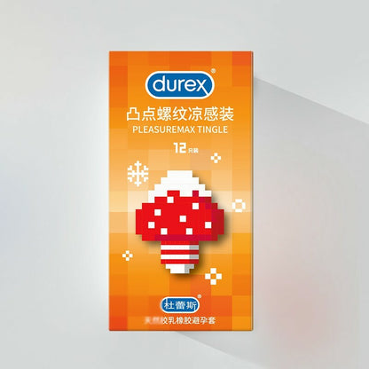 Durex 杜蕾斯 凸點螺紋涼感安全套｜33mm｜12片裝