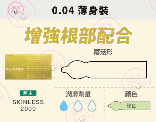 岡本 Okamoto Skinless 1000 經典超薄安全套 / 33mm / 12片裝