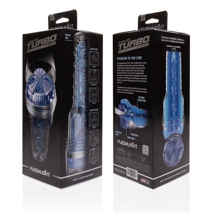 Fleshlight｜Turbo Core 冰藍坑紋飛機杯