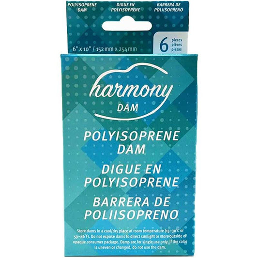 Harmony｜超薄絲滑 PI 非乳膠口交膜｜自然色｜6片裝