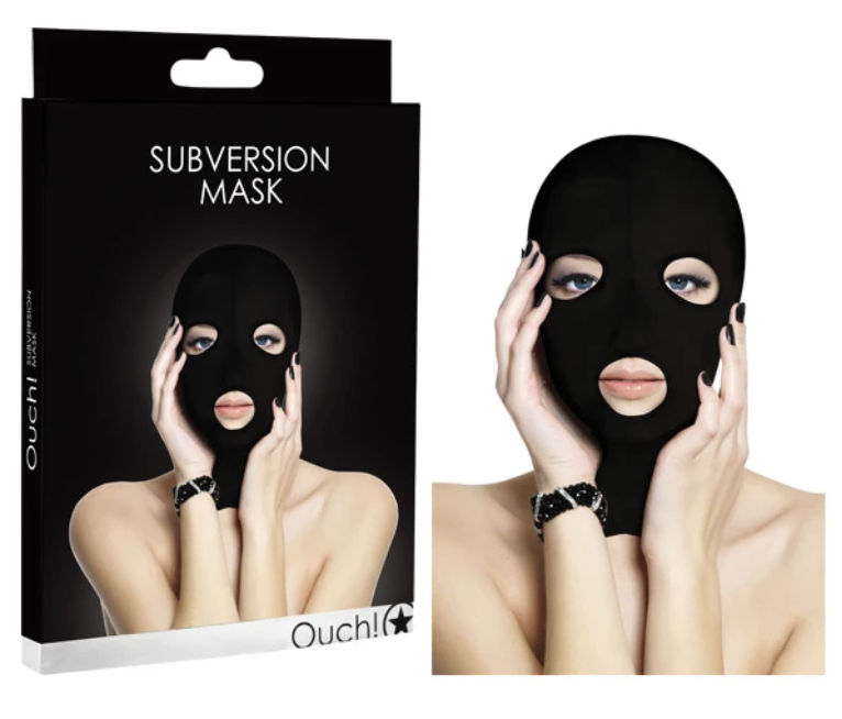 Ouch｜Subversion 柔情小壞壞頭罩｜黑色