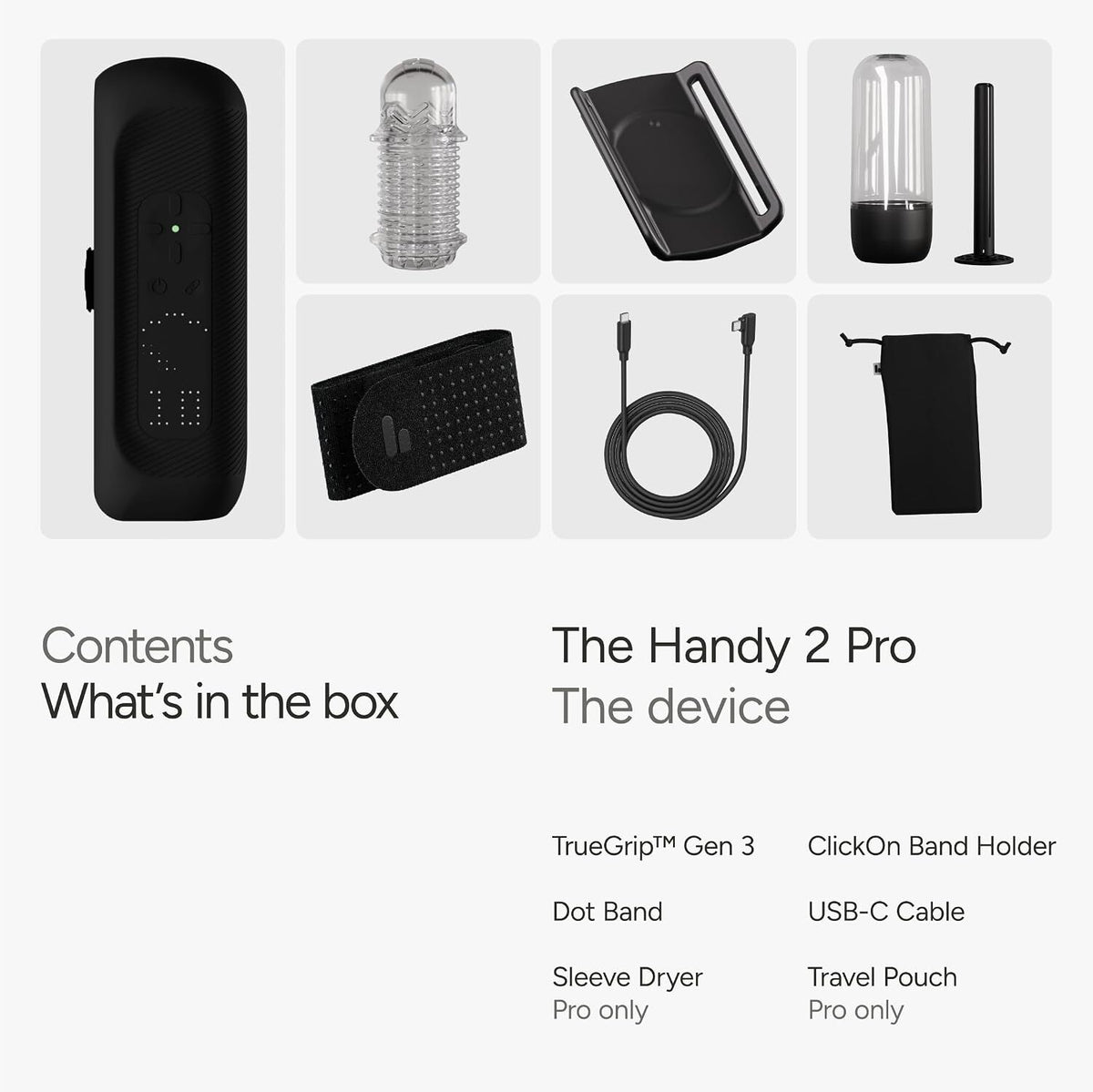 The Handy 2 Pro 長行程電動飛機杯｜125mm 伸縮・Wi-Fi 同步