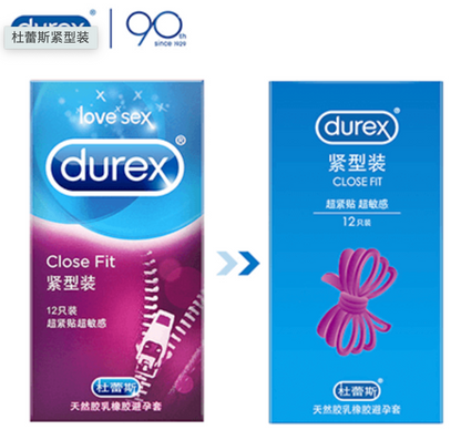 Durex Close Fit 貼身敏感安全套｜31mm｜12片