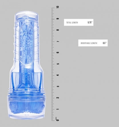 Fleshlight｜Turbo Core 冰藍坑紋飛機杯