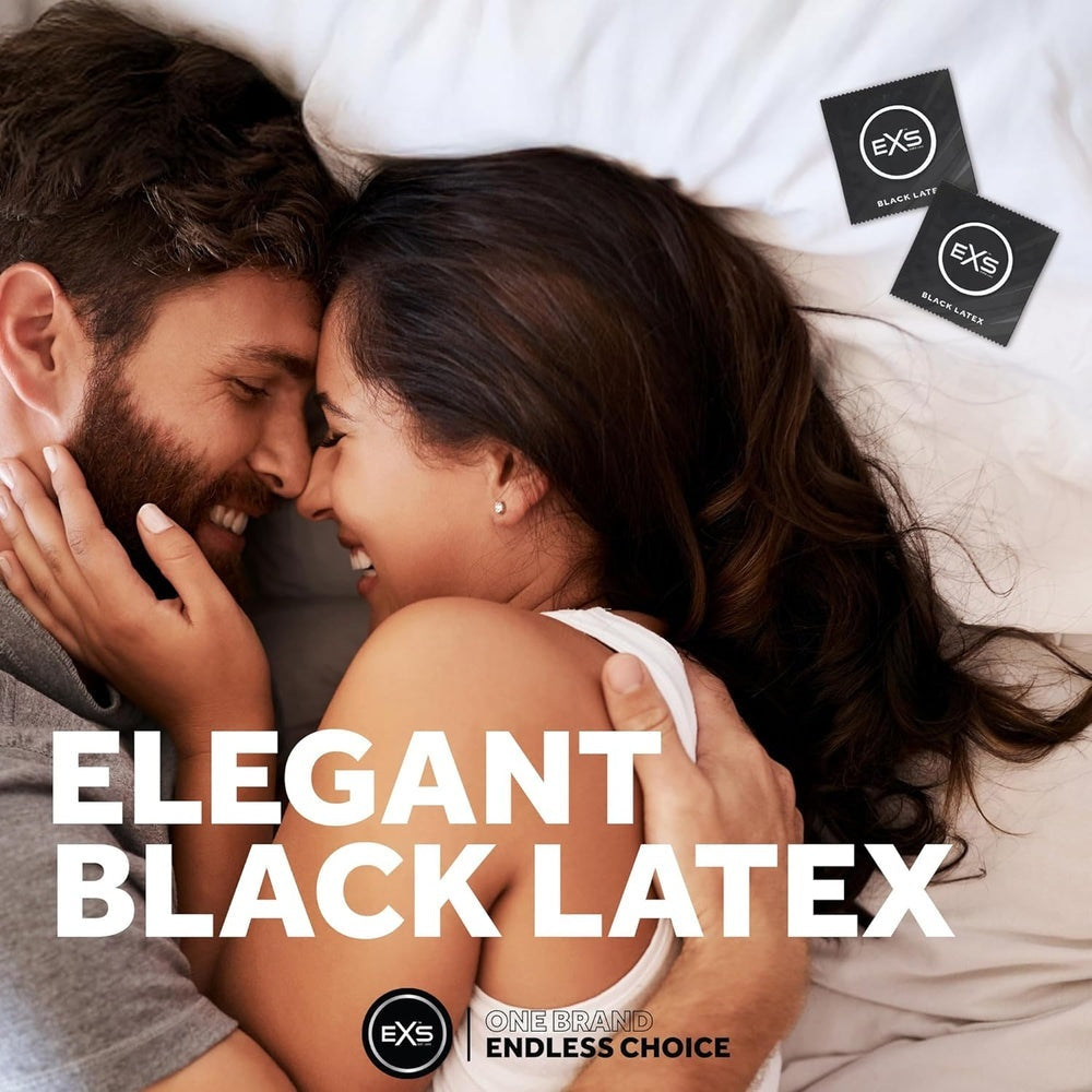 EXS Black Latex Comfy Fit 黑色乳膠安全套 / 54mm / 12片