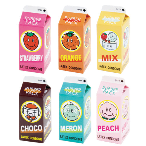 中西橡膠 Nakanishi Mini Pack 迷你裝果汁味安全套 (水蜜桃味) / 33mm / 3片裝