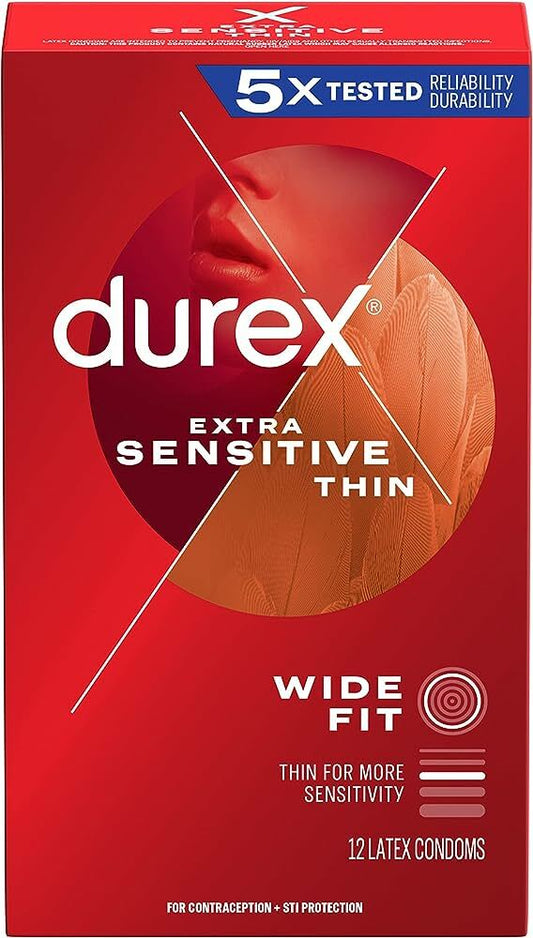 杜蕾斯 Durex Extra Sensitive 超薄乳膠敏感安全套 / 38mm / 12片裝