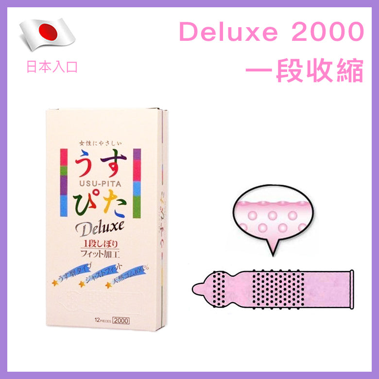 不二乳膠 Fuji Latex Deluxe 2000 一段收縮安全套 / 33mm / 12片裝