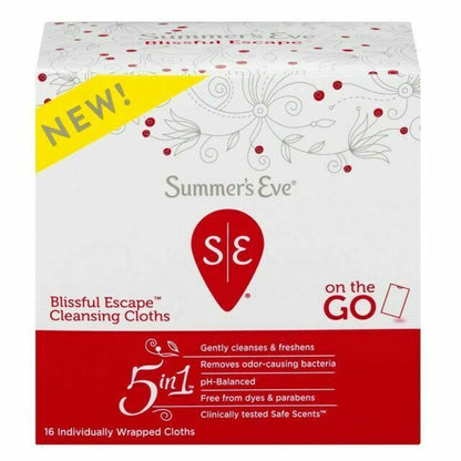 Summer's Eve｜敏感肌私密潔膚濕紙巾｜14片